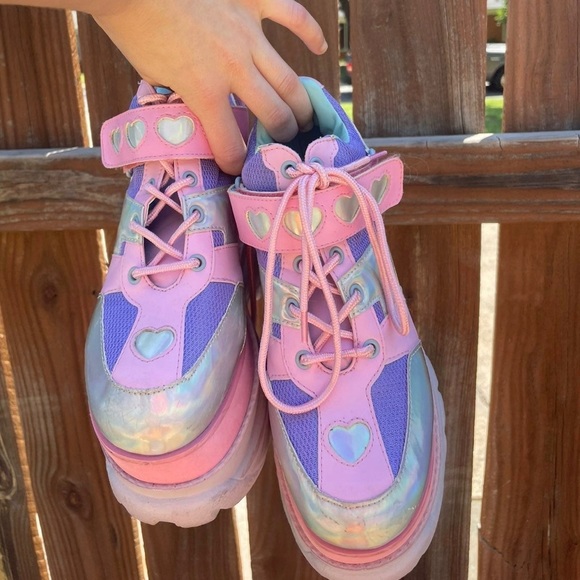 Dolls Kill Shoes - Dolls Kill Fairywalker Platform Sneakers